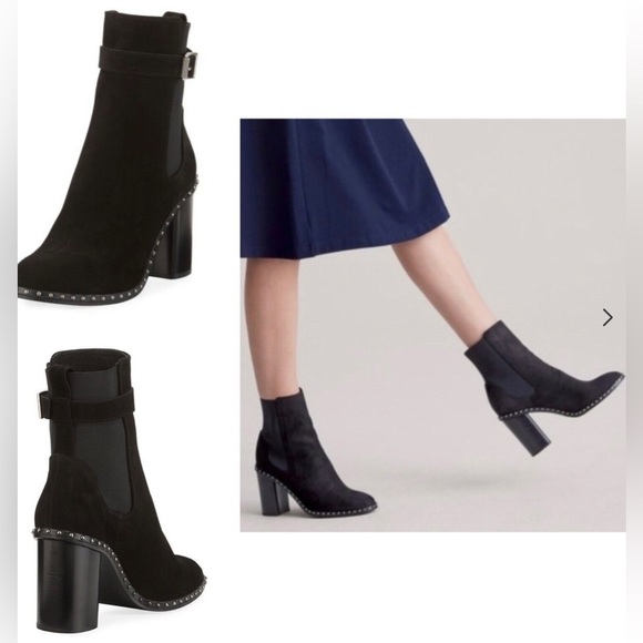 ❣️NIB RAG & BONE ROMI STUDDED SUEDE BOOTS - Picture 4 of 11